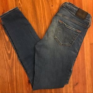 True Religion Halle Mid-Rise Super Skinny Jeans